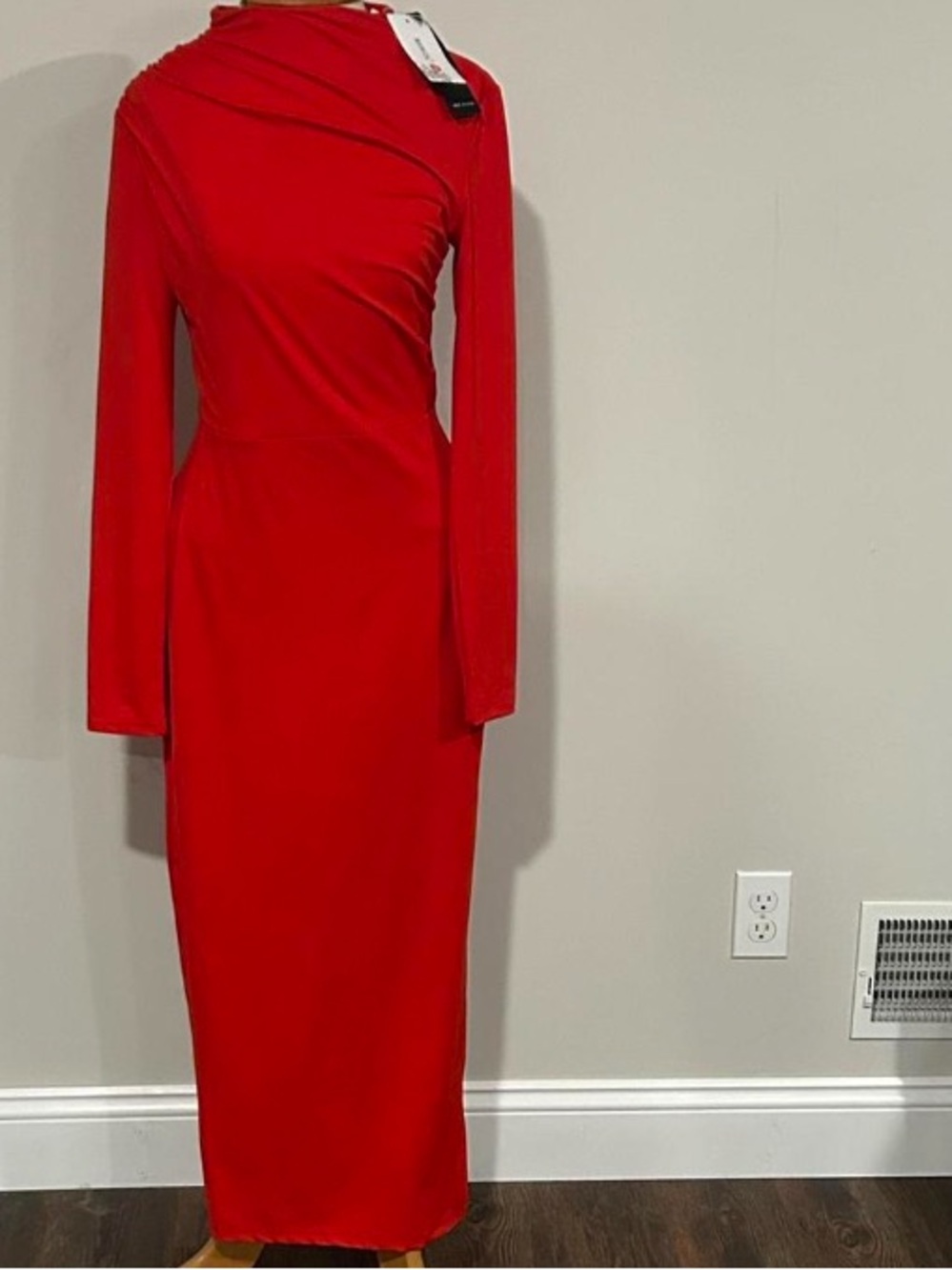Vibrant Red Stretch dress